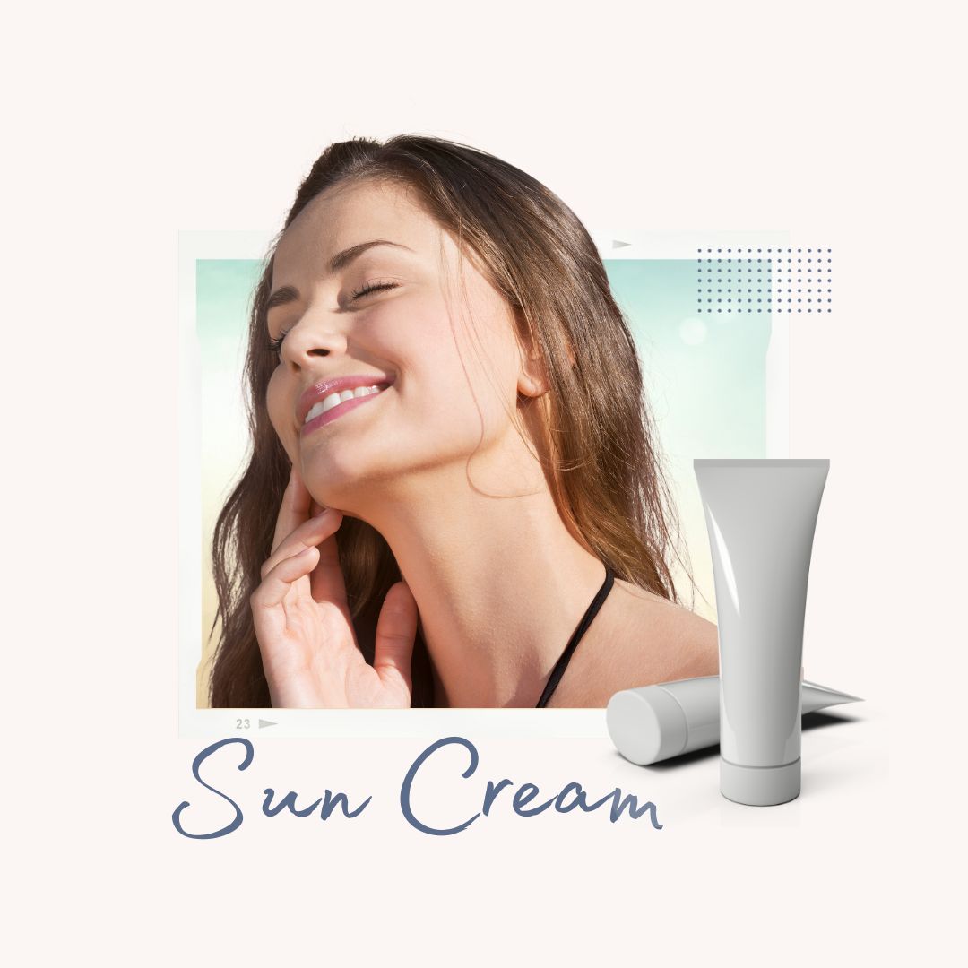 Beige Brown Cheeky Illustrative Sunscreen Feature Product Benefit Instagram Post